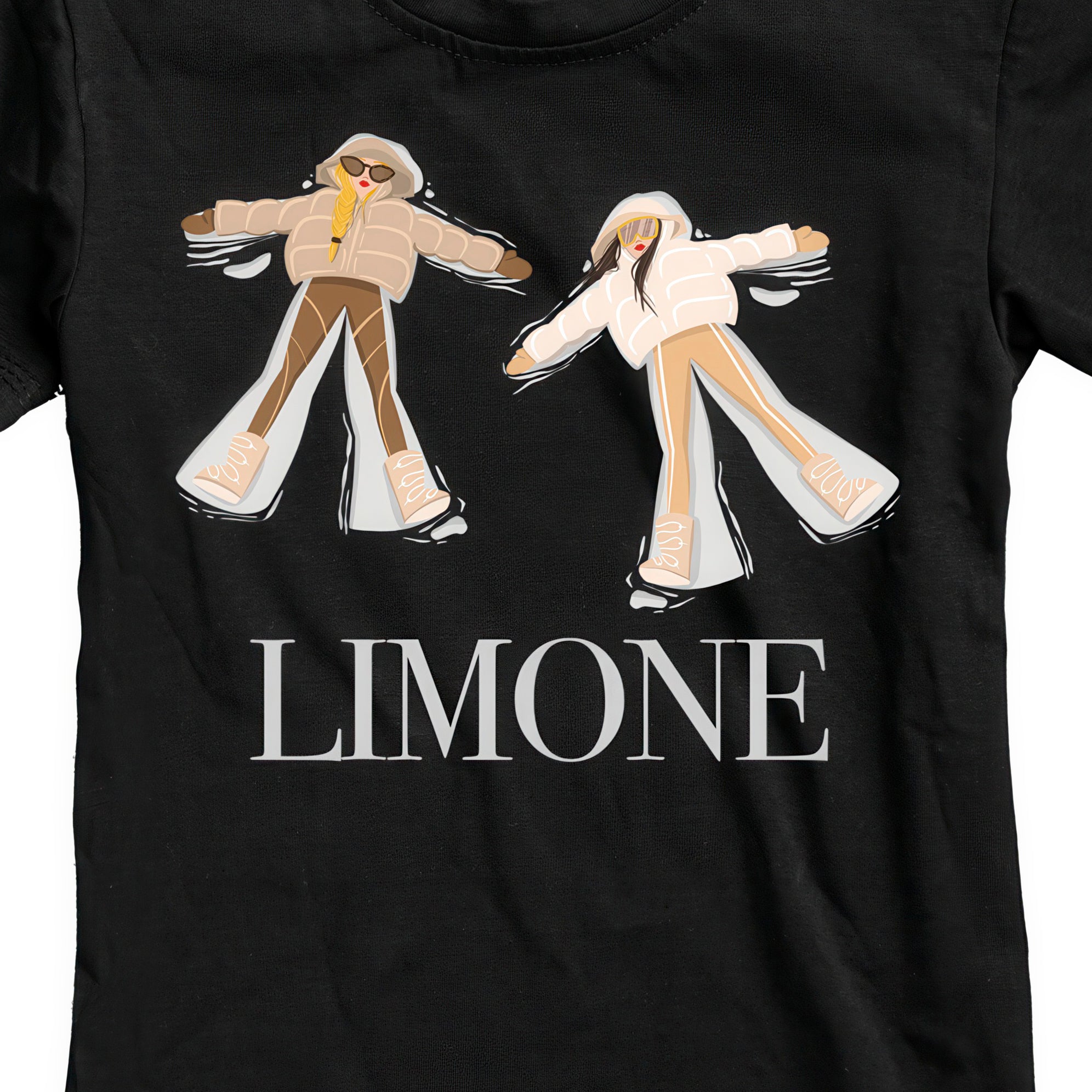 T-SHIRT JUNIOR GGIRL-036-JF NERO