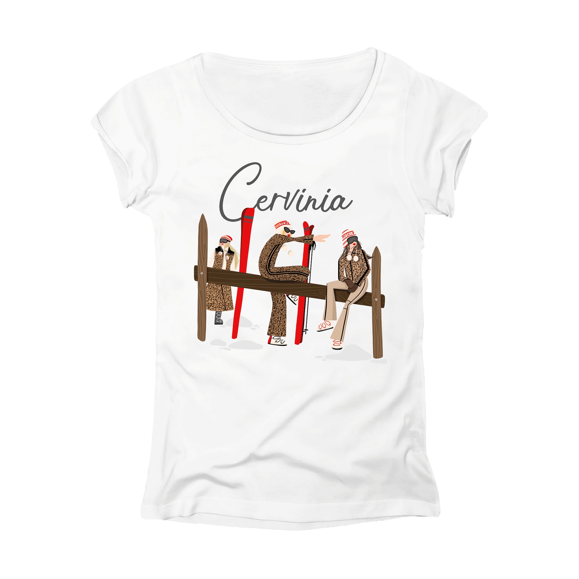 T-SHIRT DONNA GGIRL-037-W BIANCO