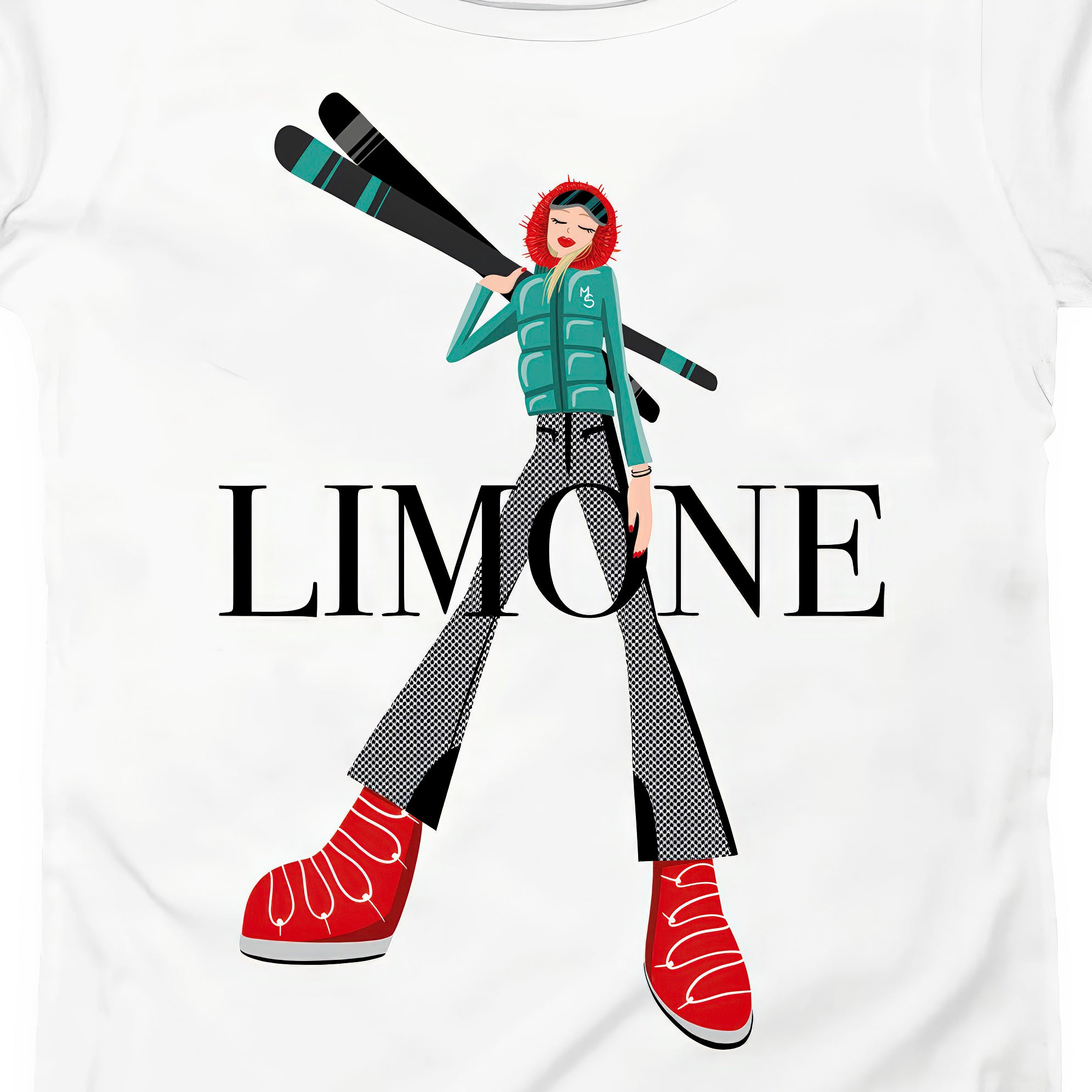 T-SHIRT DONNA GGIRL-039-W BIANCO