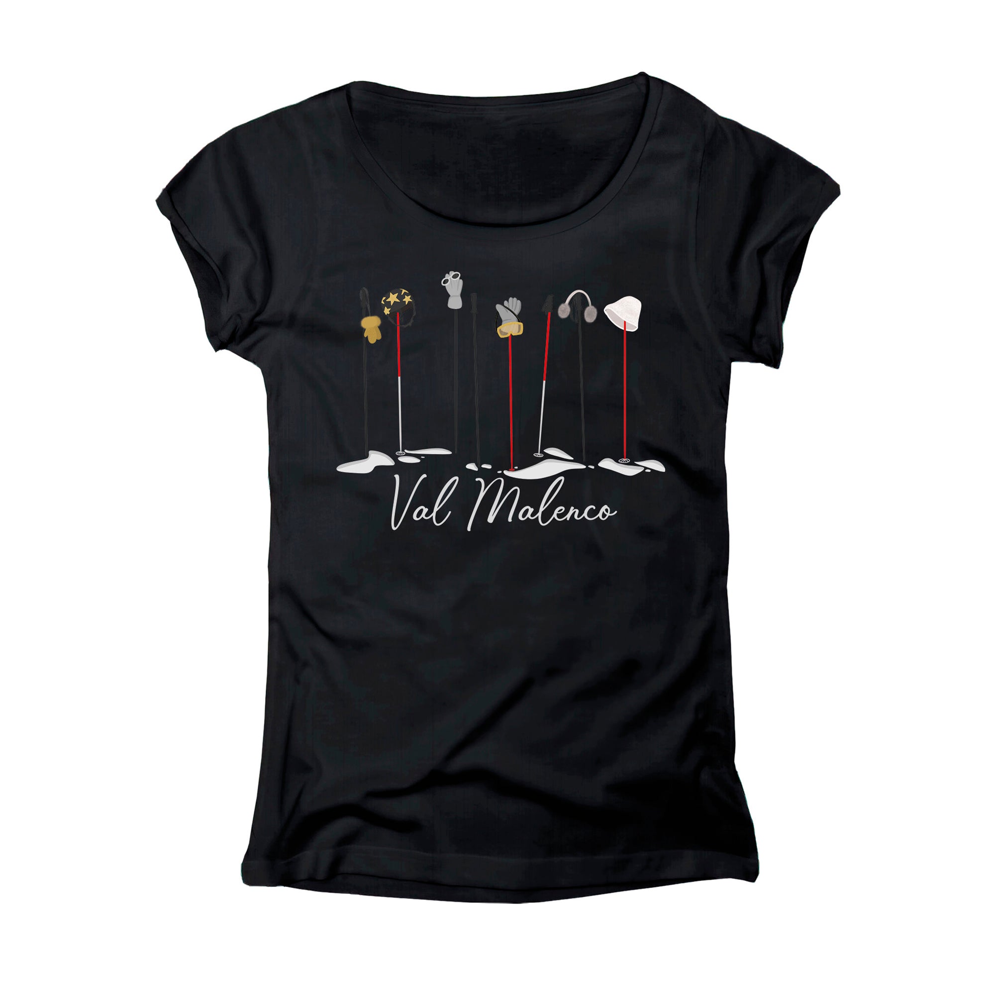 T-SHIRT DONNA GGIRL-045-W NERO