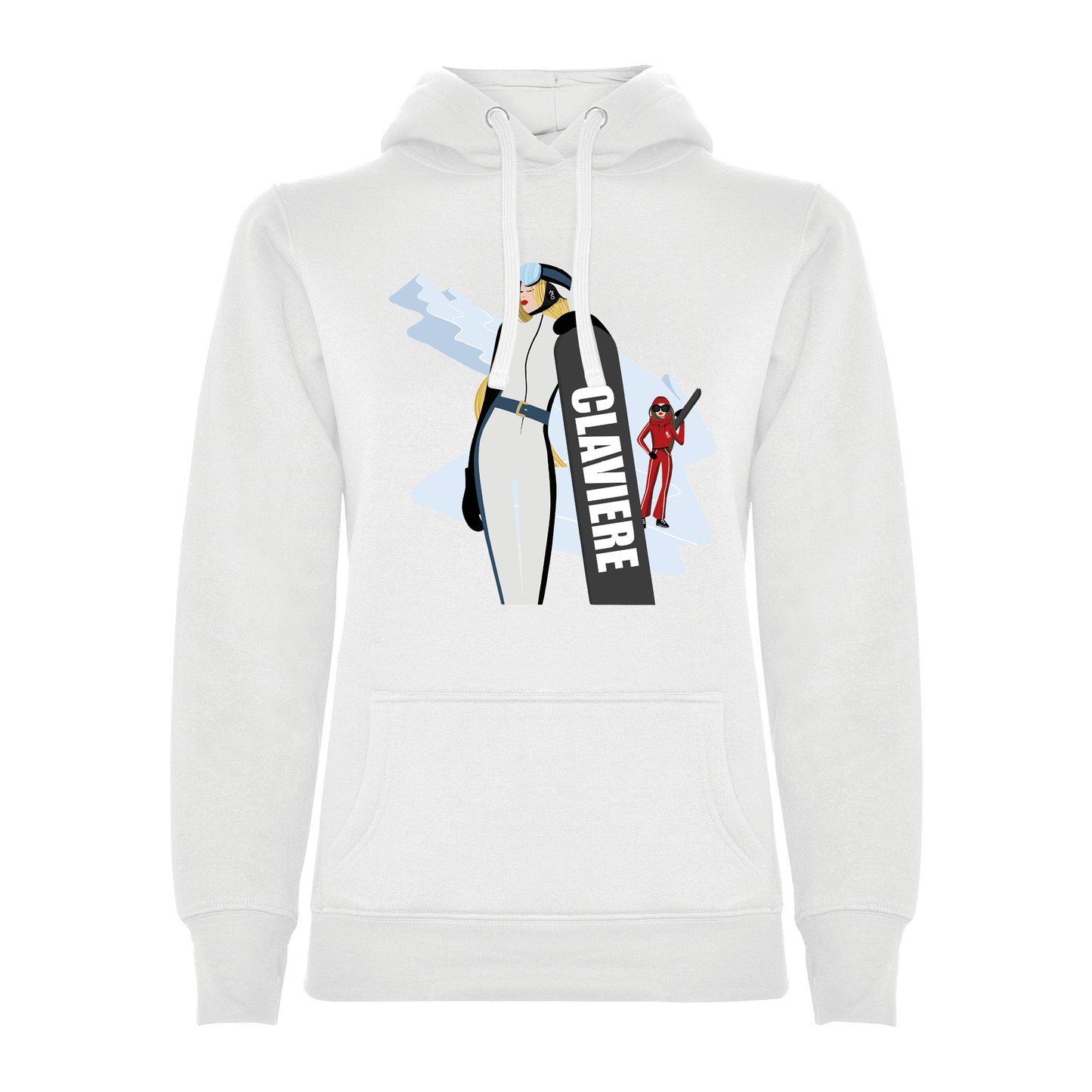 Felpa donna GGIRL-060-W-FE BIANCO