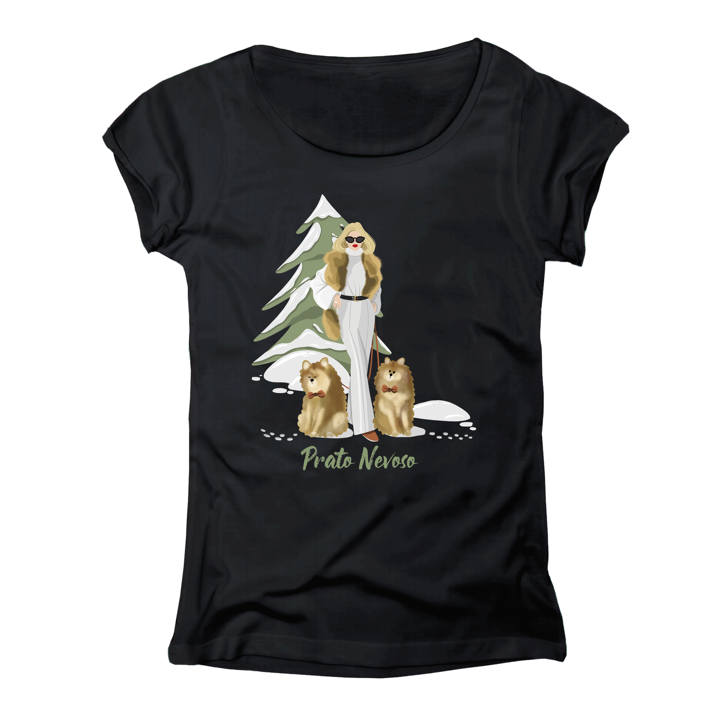 T-shirt donna GGIRL-063-W-NERO