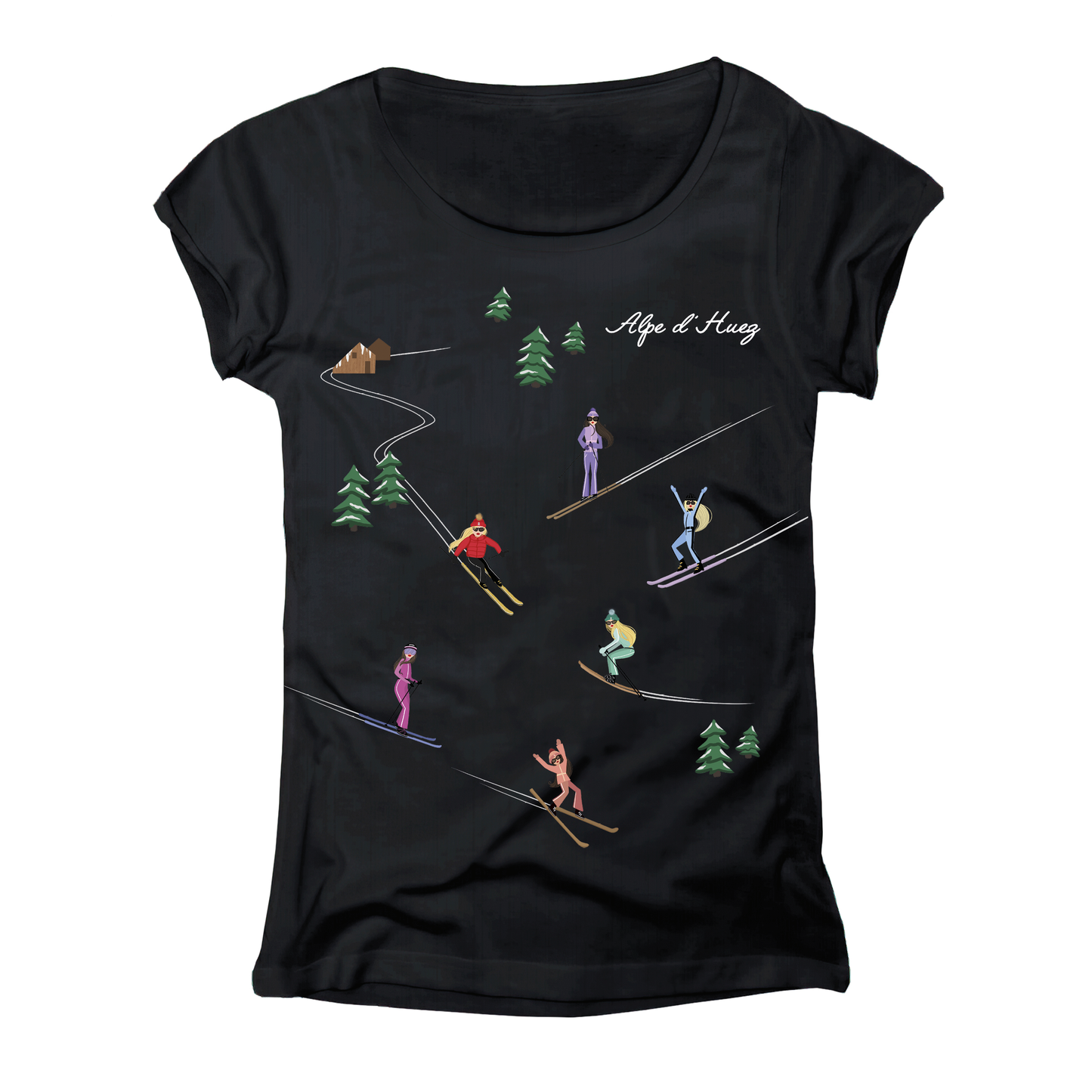 T-shirt donna GGIRL-066-W-NERO