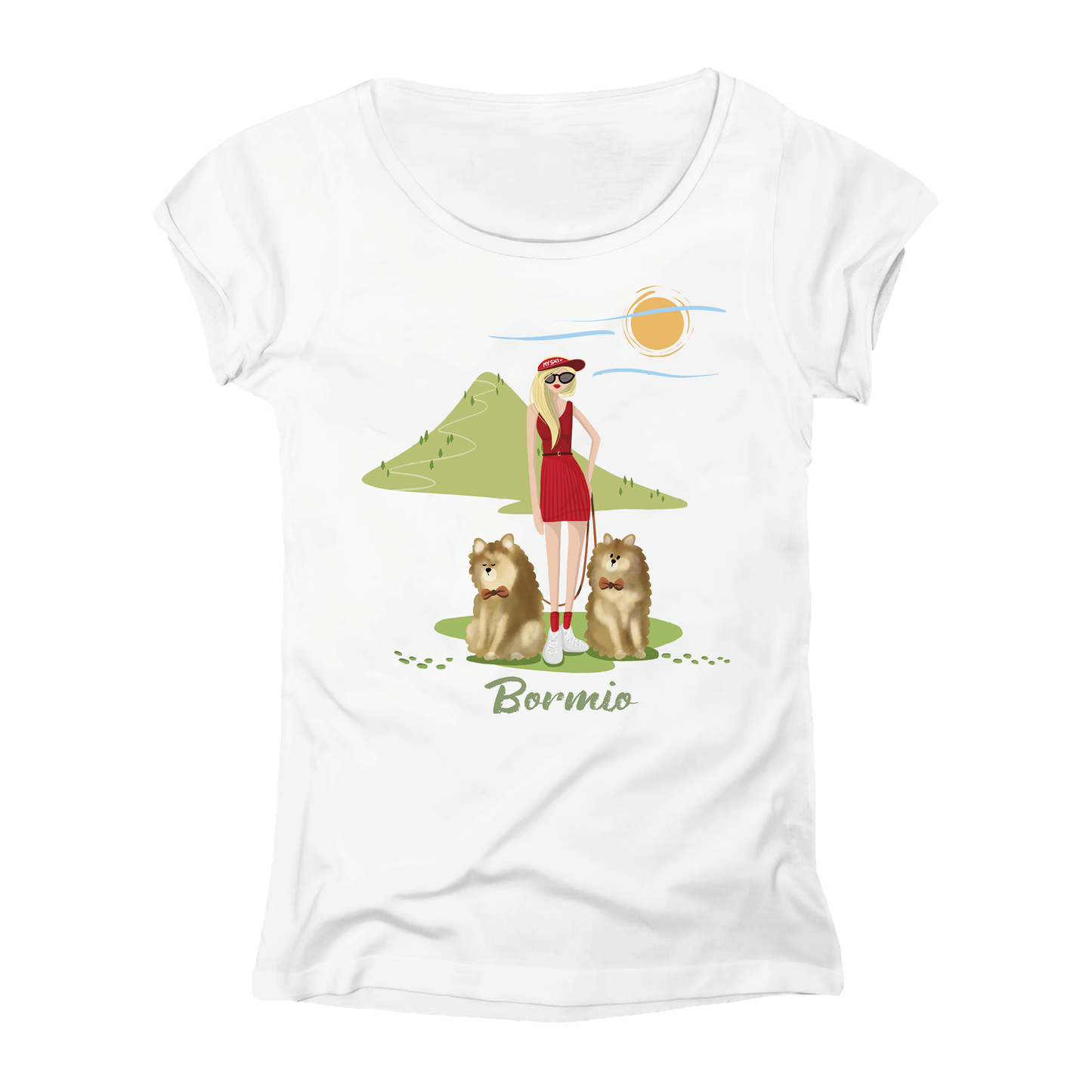 T-shirt donna GGIRL-071-W BIANCO