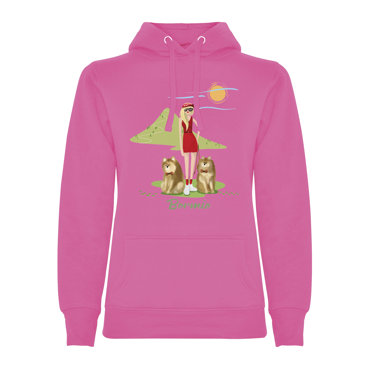 Felpa donna GGIRL-071-W-FE ROSA