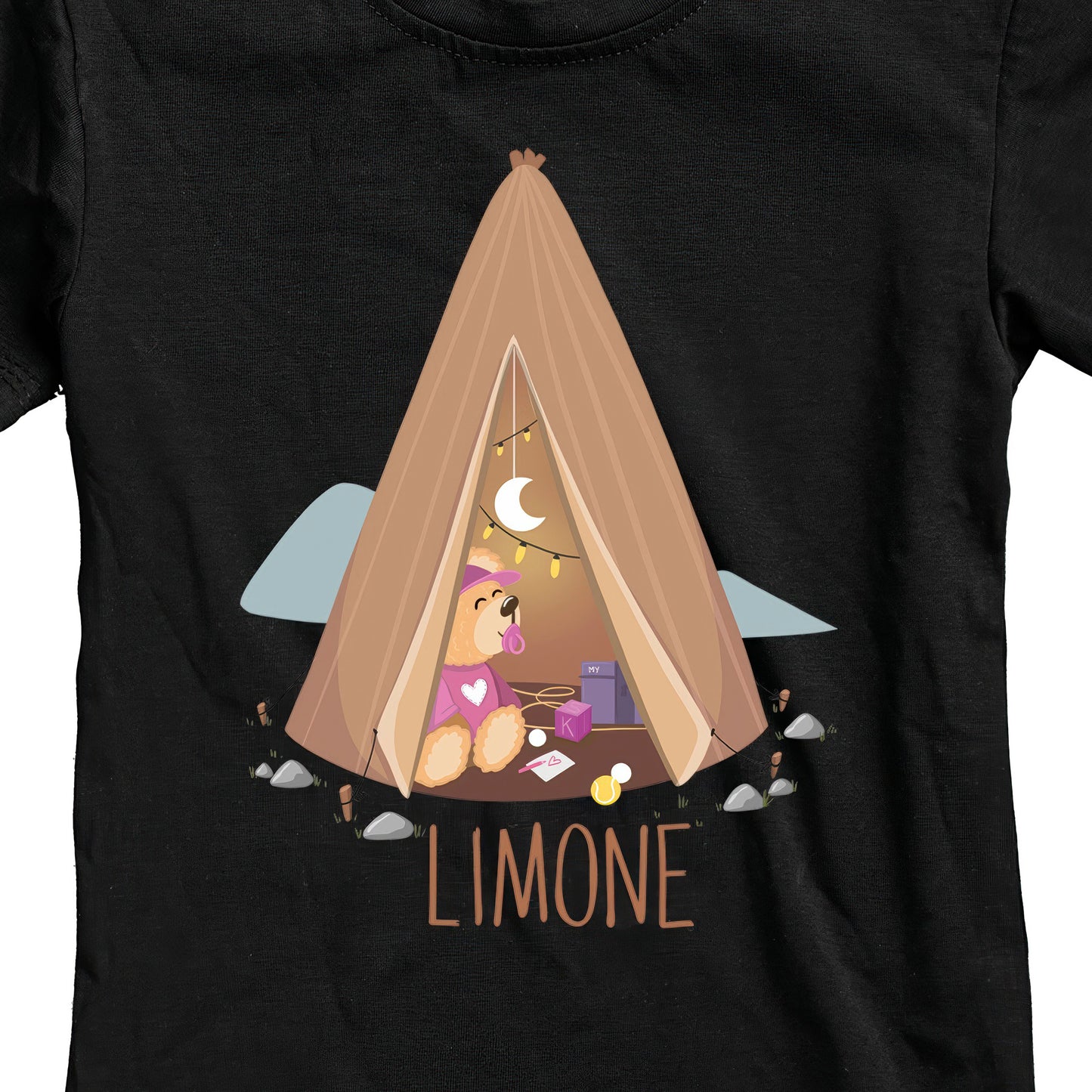 T-SHIRT JUNIOR LBEA-117-JF NERO