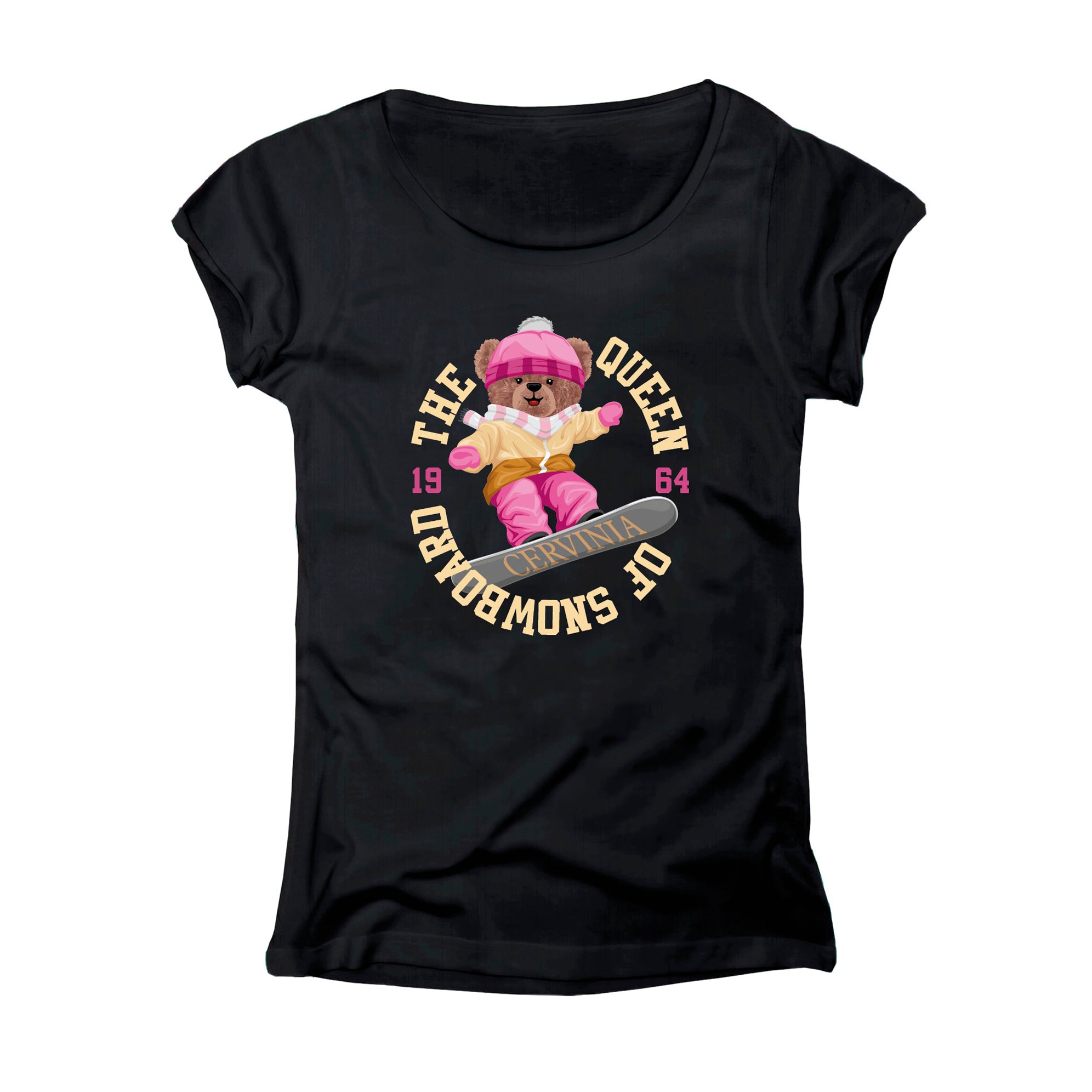 T-SHIRT DONNA LBEA-LOG-009-W NERO