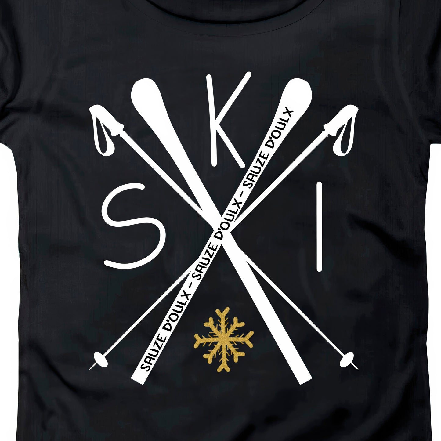 T-SHIRT DONNA LOGO-005-W NERO