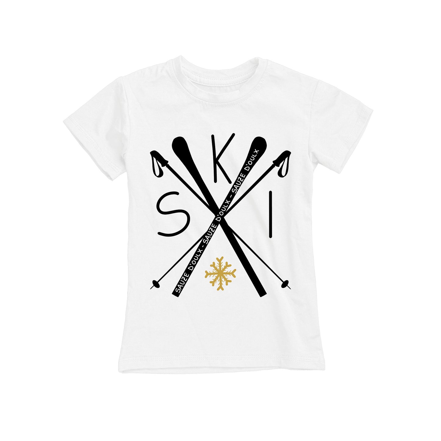 T-SHIRT JUNIOR LOGO-006-JF BIANCO