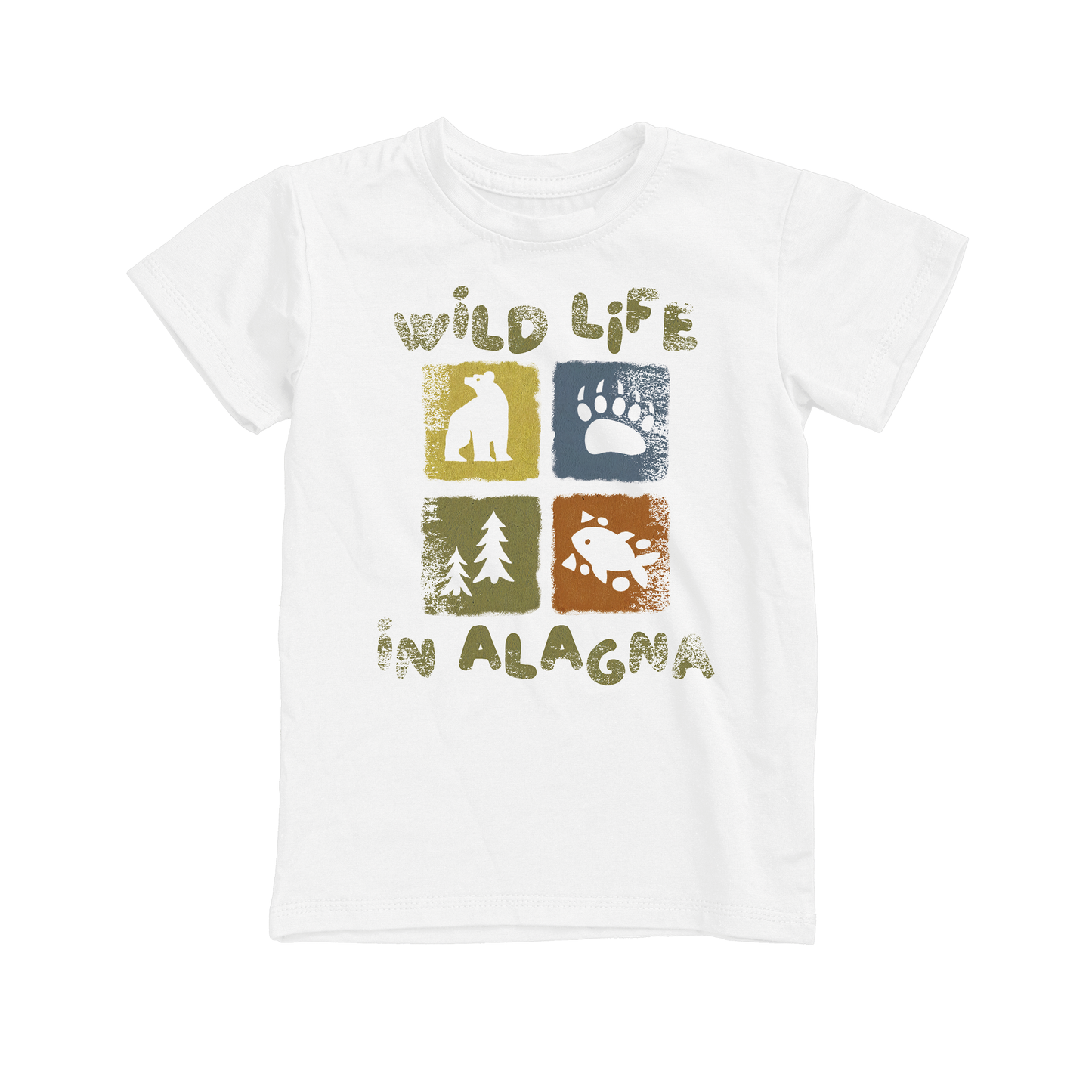 T-shirt bambino LOGO-015-JM BIANCO
