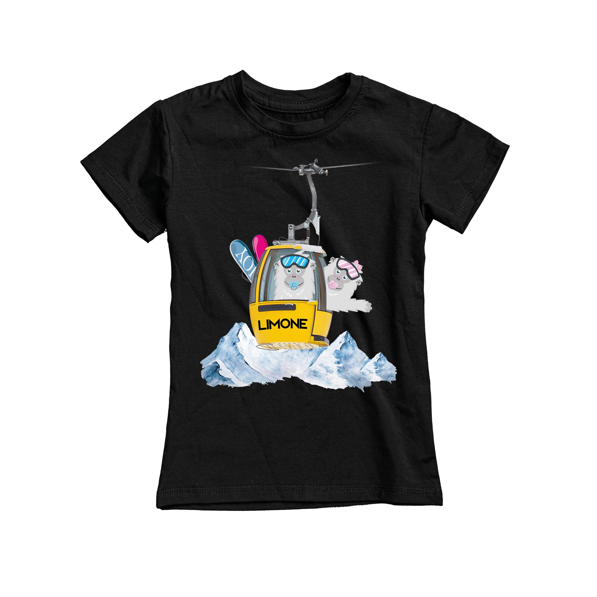 T-SHIRT JUNIOR LYET-CAB-002-JF NERO