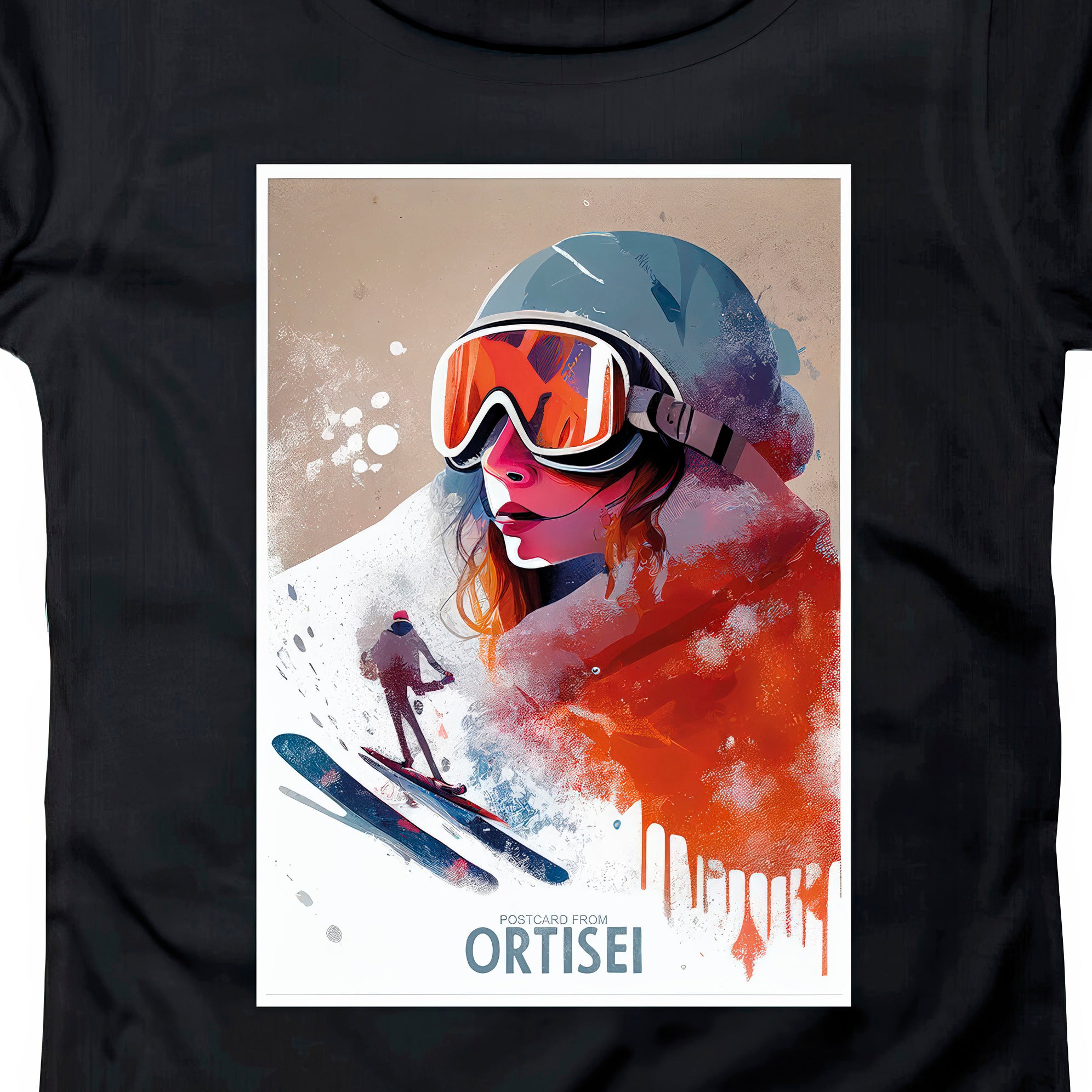 T-SHIRT DONNA POST-001-W NERO