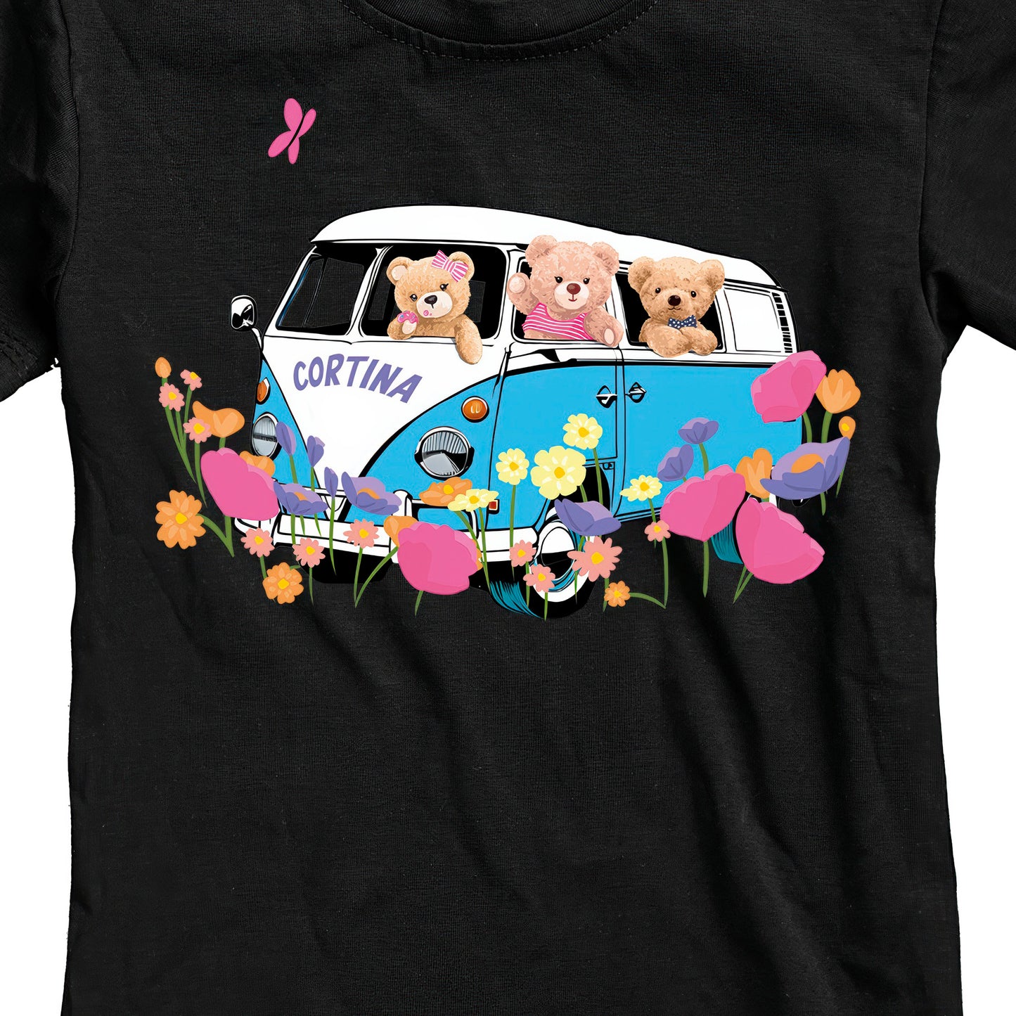 T-SHIRT JUNIOR TEDDY-001-JF NERO