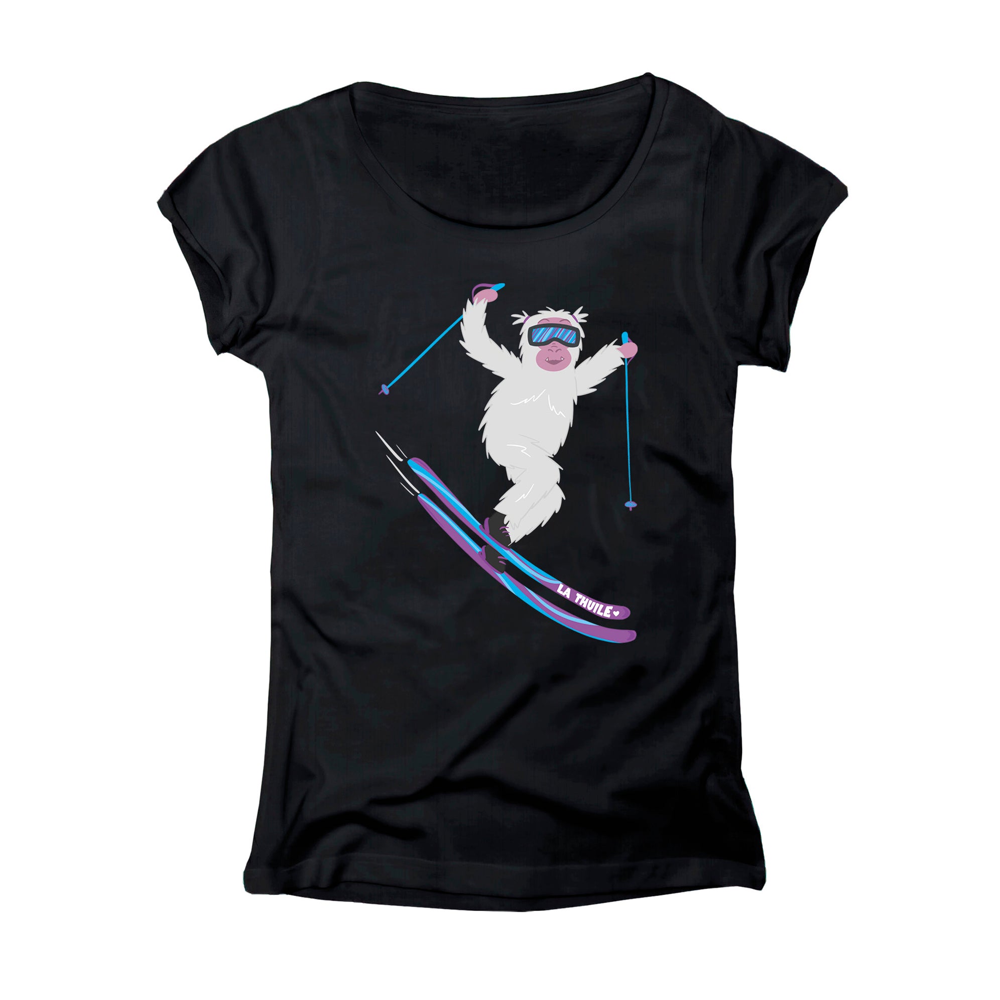 T-SHIRT DONNA YET2-102-W NERO