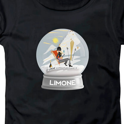 T-SHIRT DONNA BALL-001-W NERO