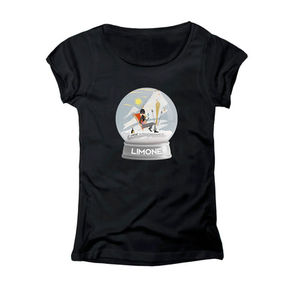 T-SHIRT DONNA BALL-001-W NERO