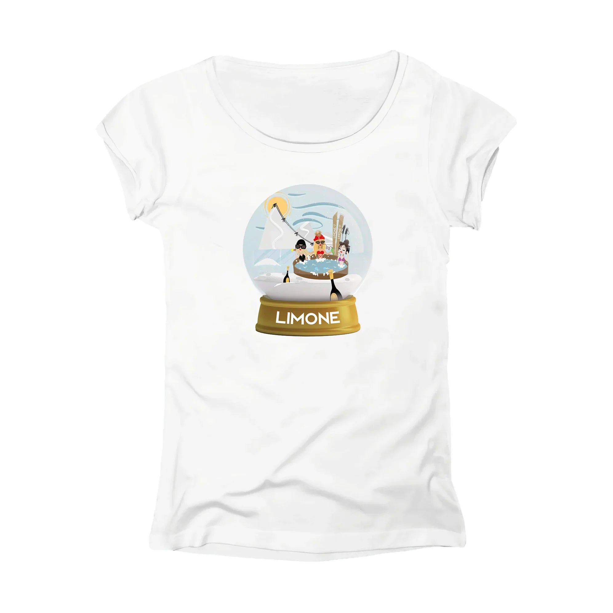 T-SHIRT DONNA BALL-002-W BIANCO