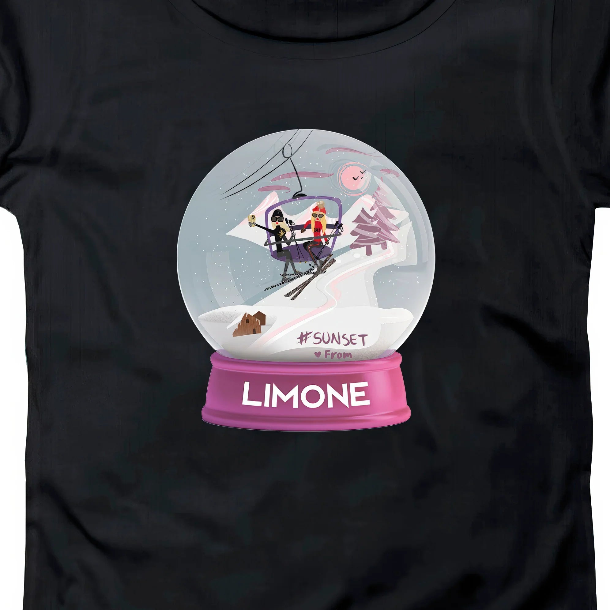 T-SHIRT DONNA BALL-003-W NERO