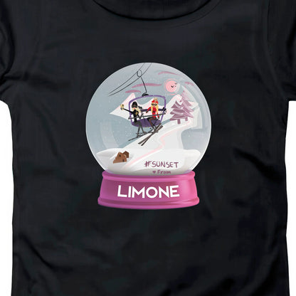 T-SHIRT DONNA BALL-003-W NERO