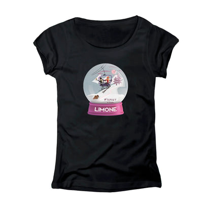T-SHIRT DONNA BALL-003-W NERO