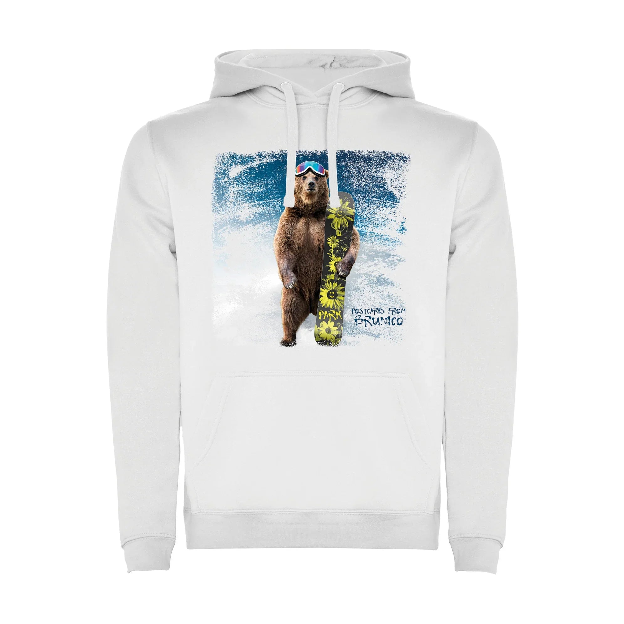 FELPA UOMO BEAR-007-M-FE BIANCO