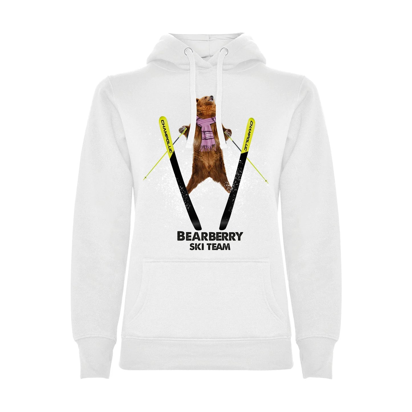 FELPA DONNA BEAR-011-W-FE BIANCO