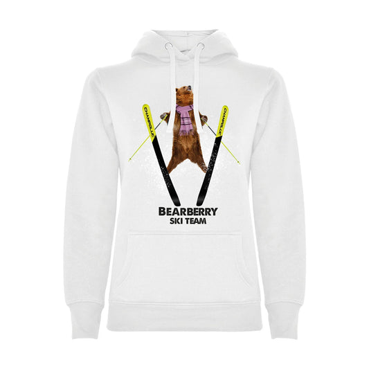 FELPA DONNA BEAR-011-W-FE BIANCO