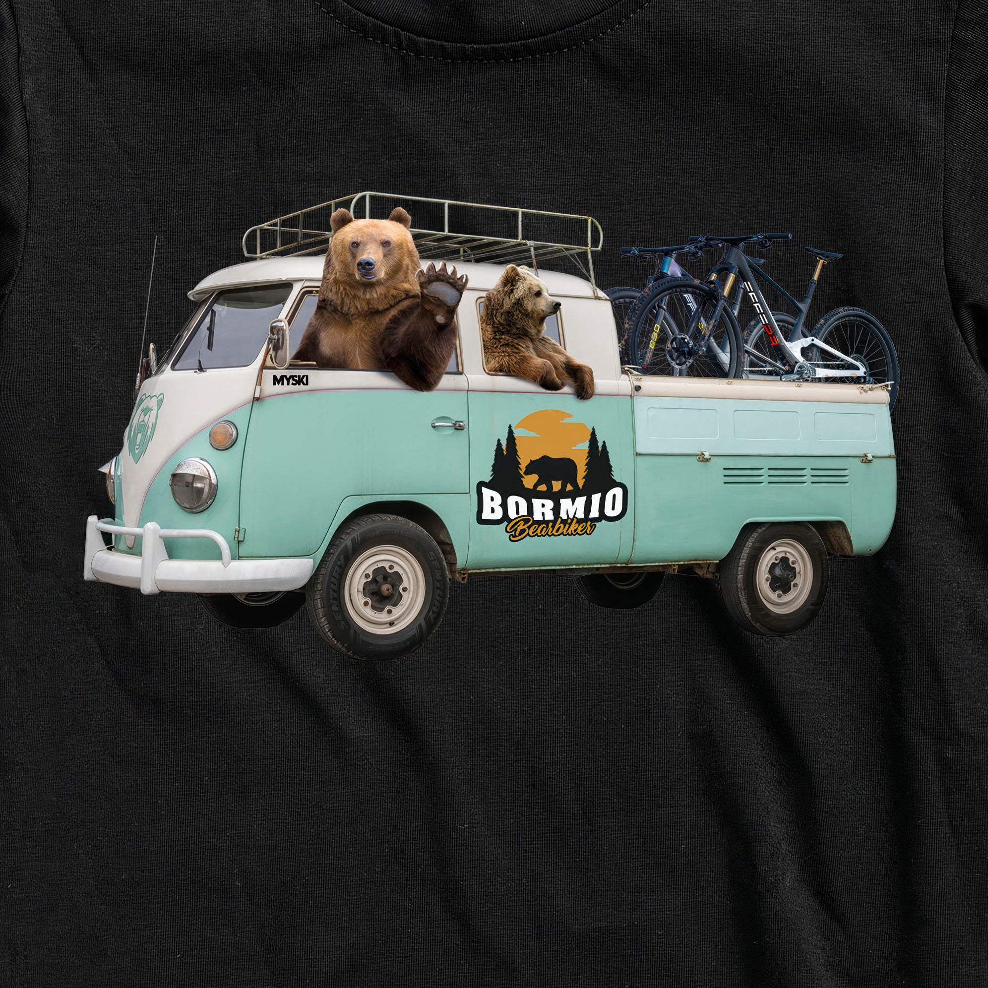 T-SHIRT UOMO BEAR-016-M-NERO