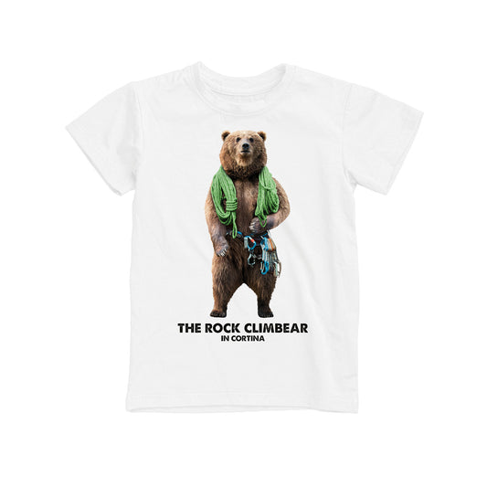 T-SHIRT JUNIOR BEAR-017-JM BIANCO