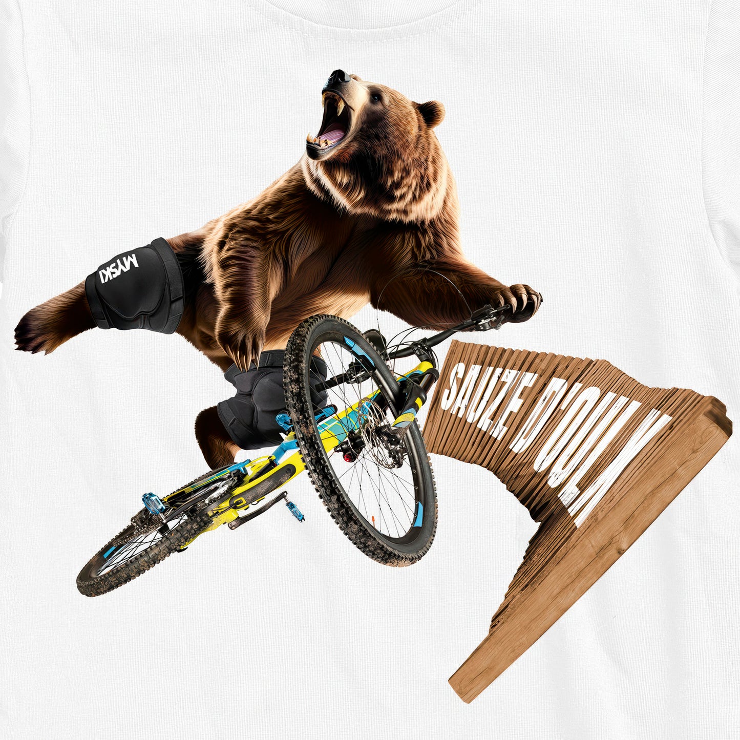 T-SHIRT UOMO BEAR-050-M BIANCO