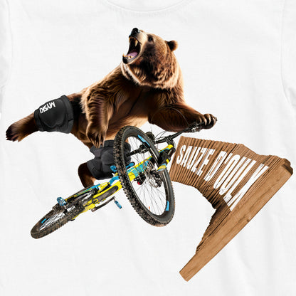 T-SHIRT UOMO BEAR-050-M BIANCO