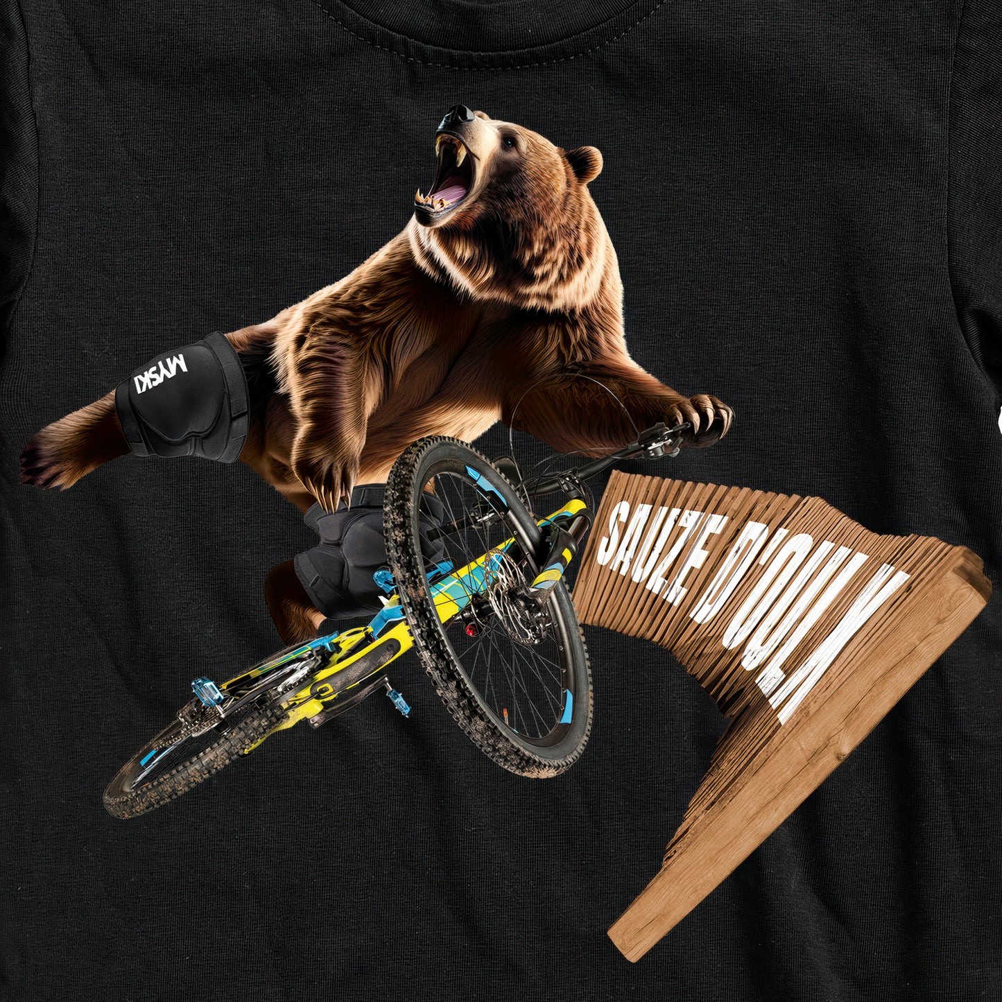 T-SHIRT UOMO BEAR-050-M NERO