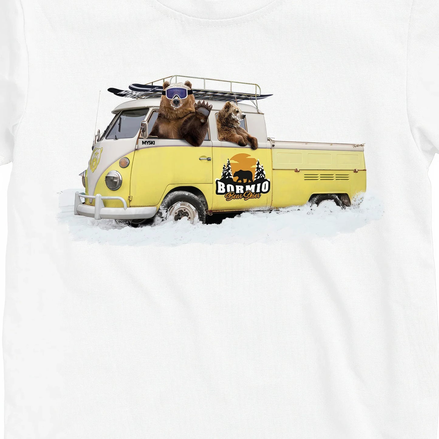 T-SHIRT UOMO BEAR-054-M BIANCO