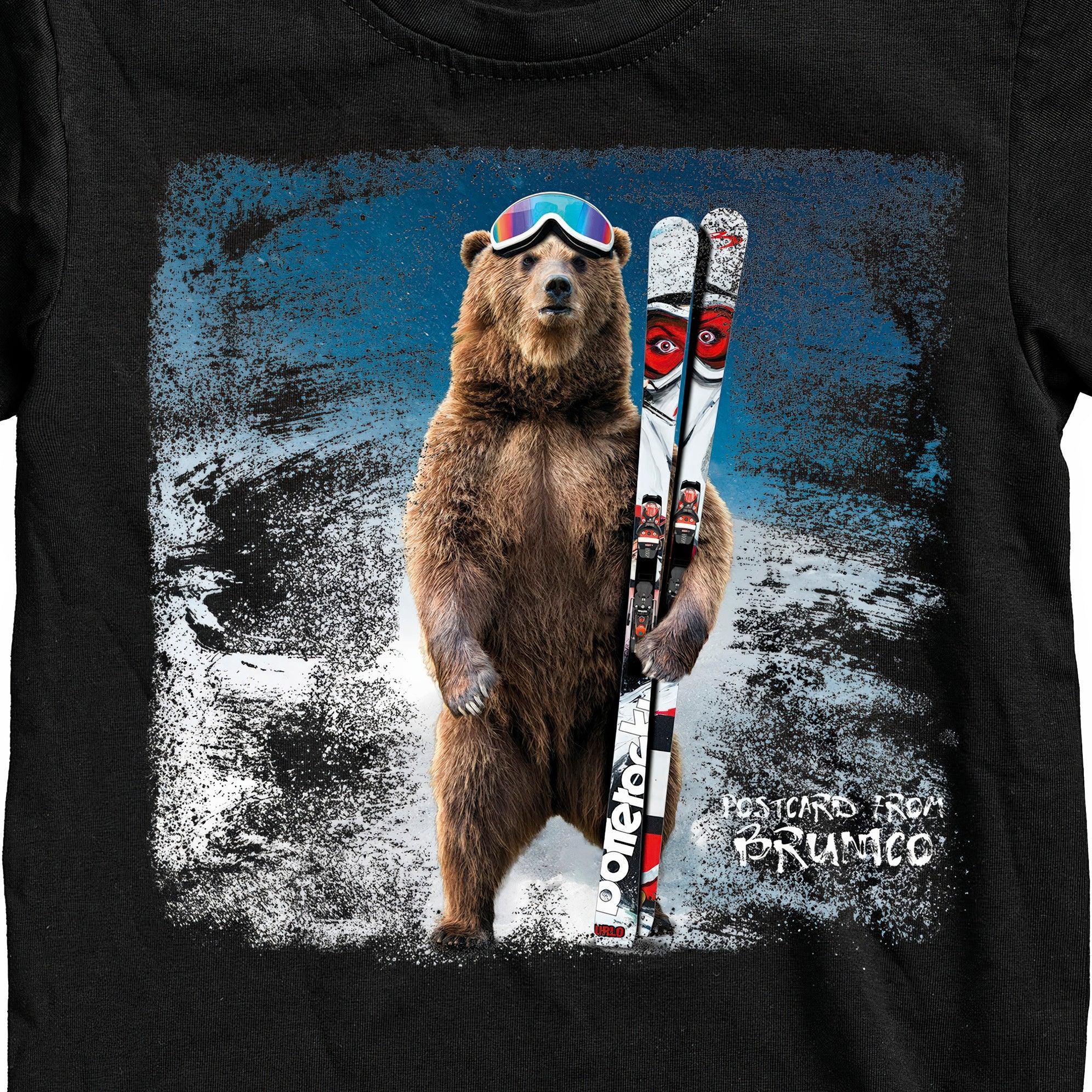 T-SHIRT UOMO BEAR-056-M NERO