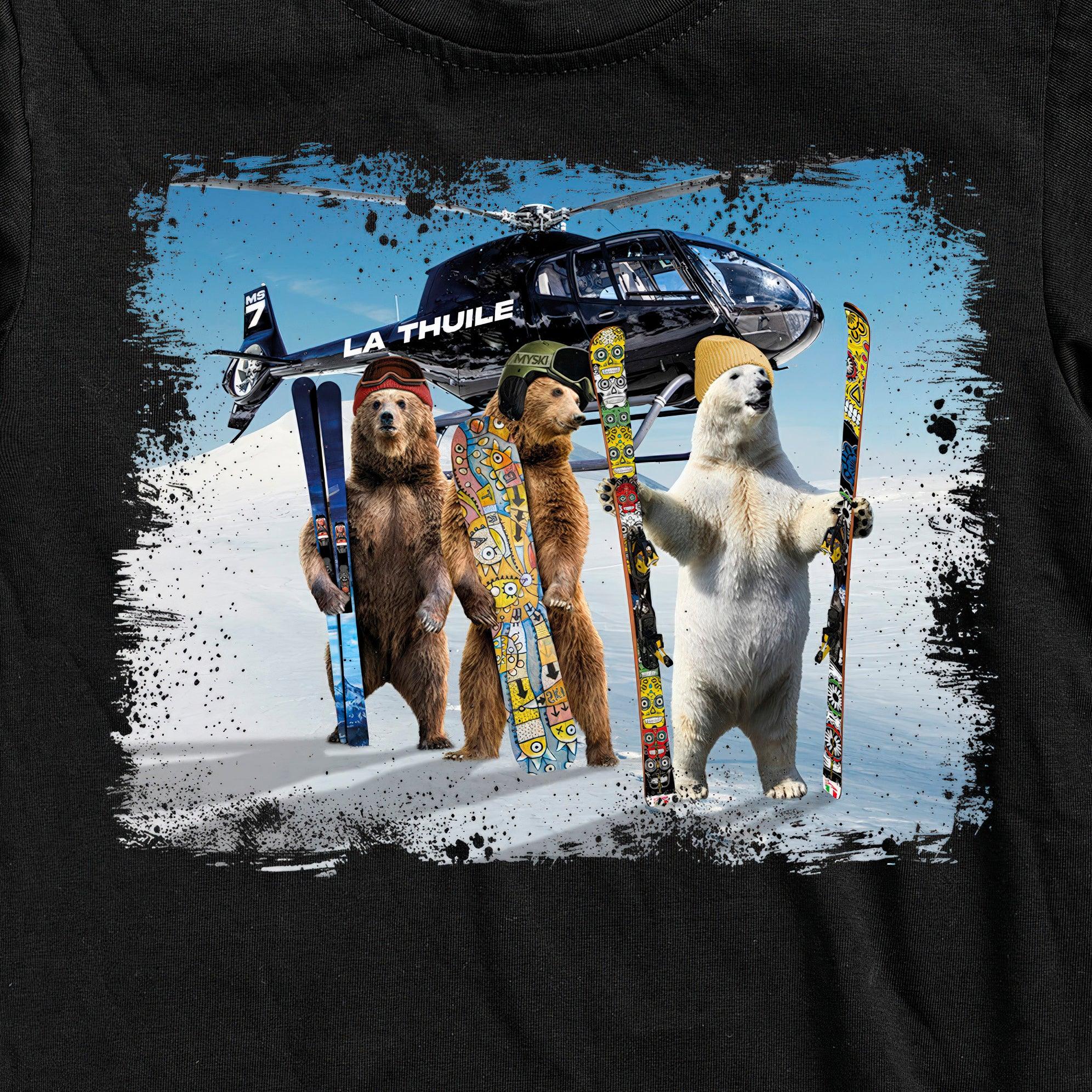 T-SHIRT UOMO BEAR-057-M NERO