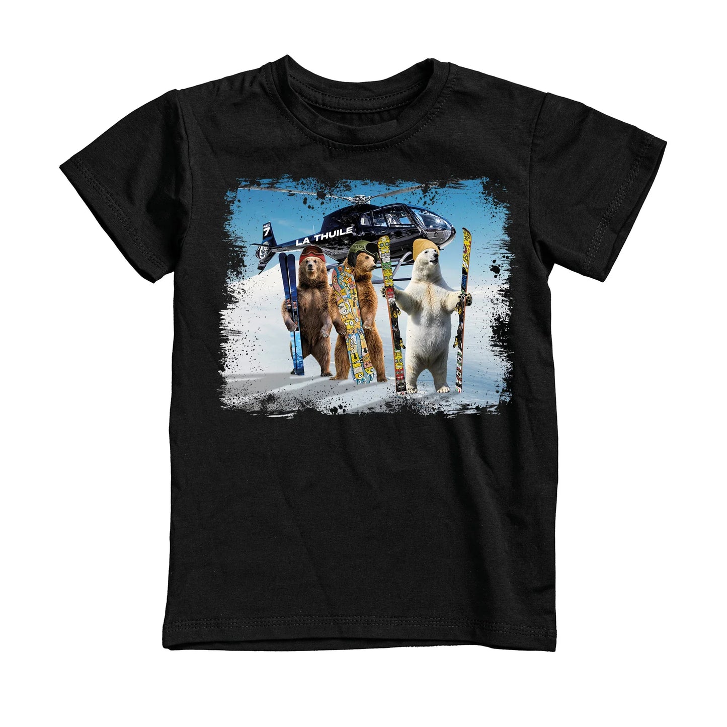 T-SHIRT UOMO BEAR-057-M NERO