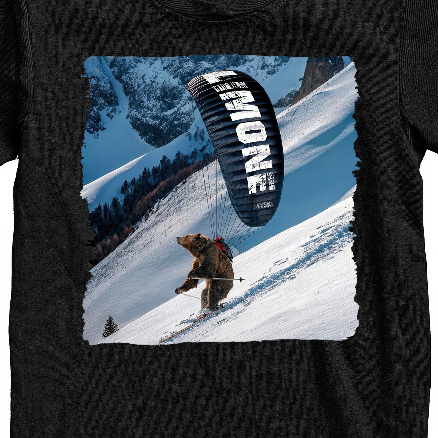 T-SHIRT JUNIOR BEAR-061-JM NERO