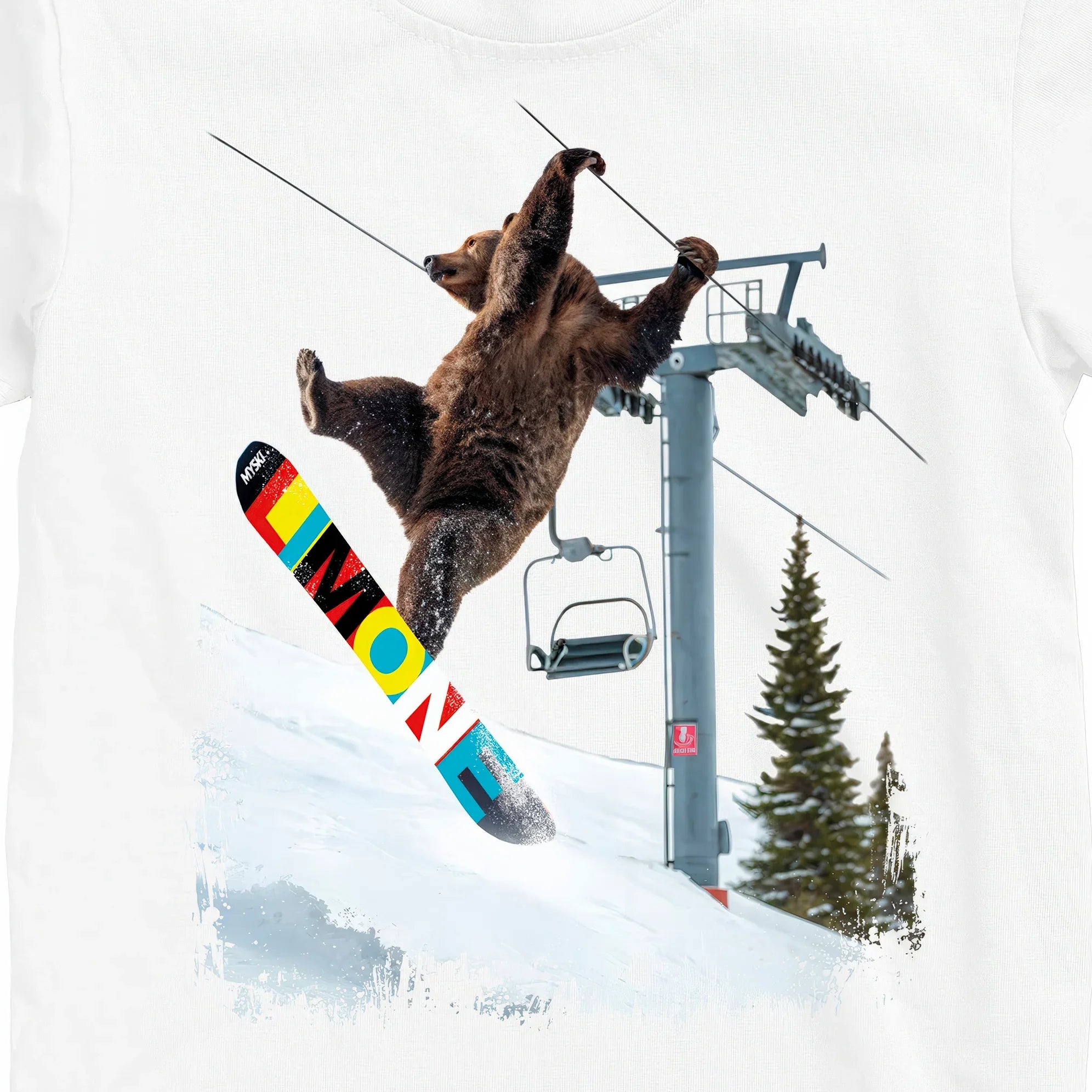 T-SHIRT UOMO BEAR-062-M BIANCO