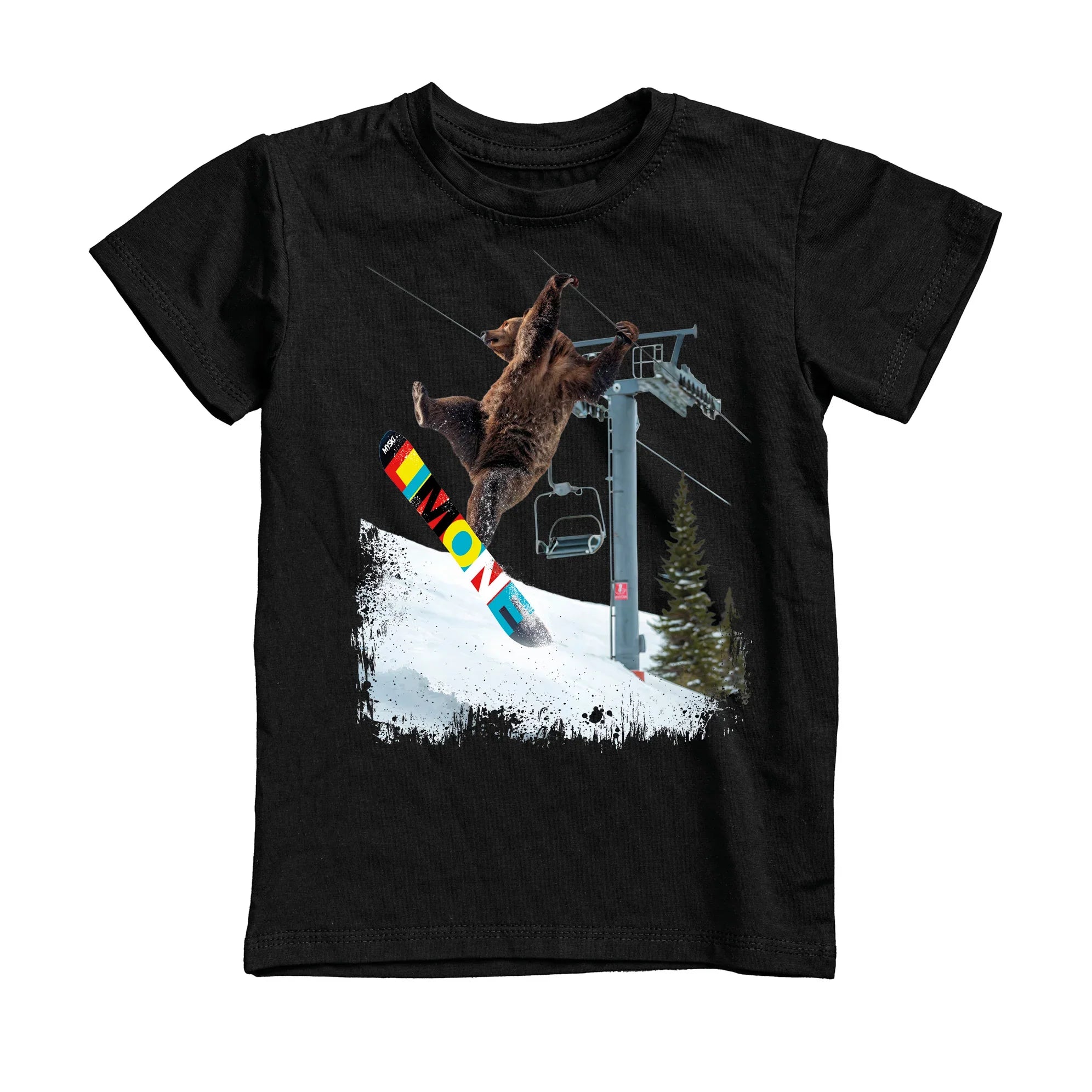 T-SHIRT UOMO BEAR-062-M NERO