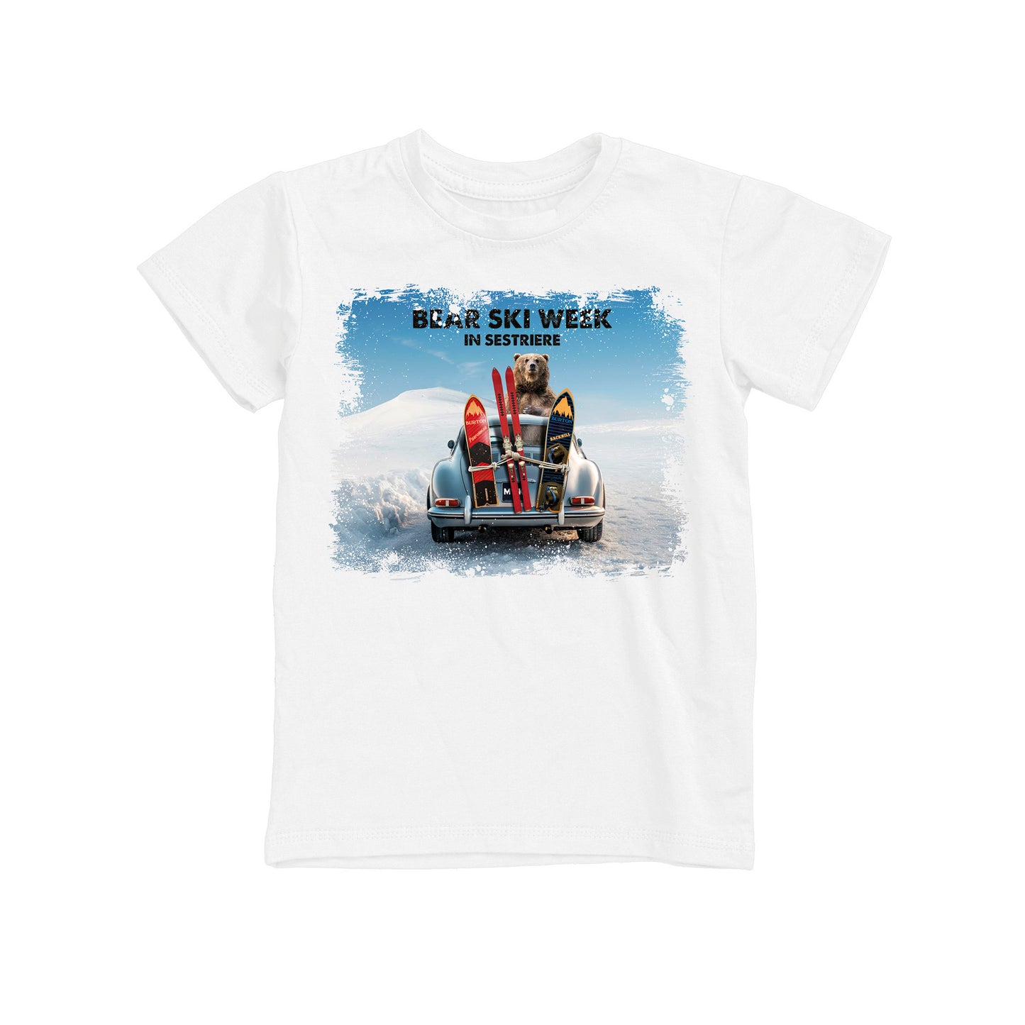 T-SHIRT JUNIOR BEAR-065-JM BIANCO