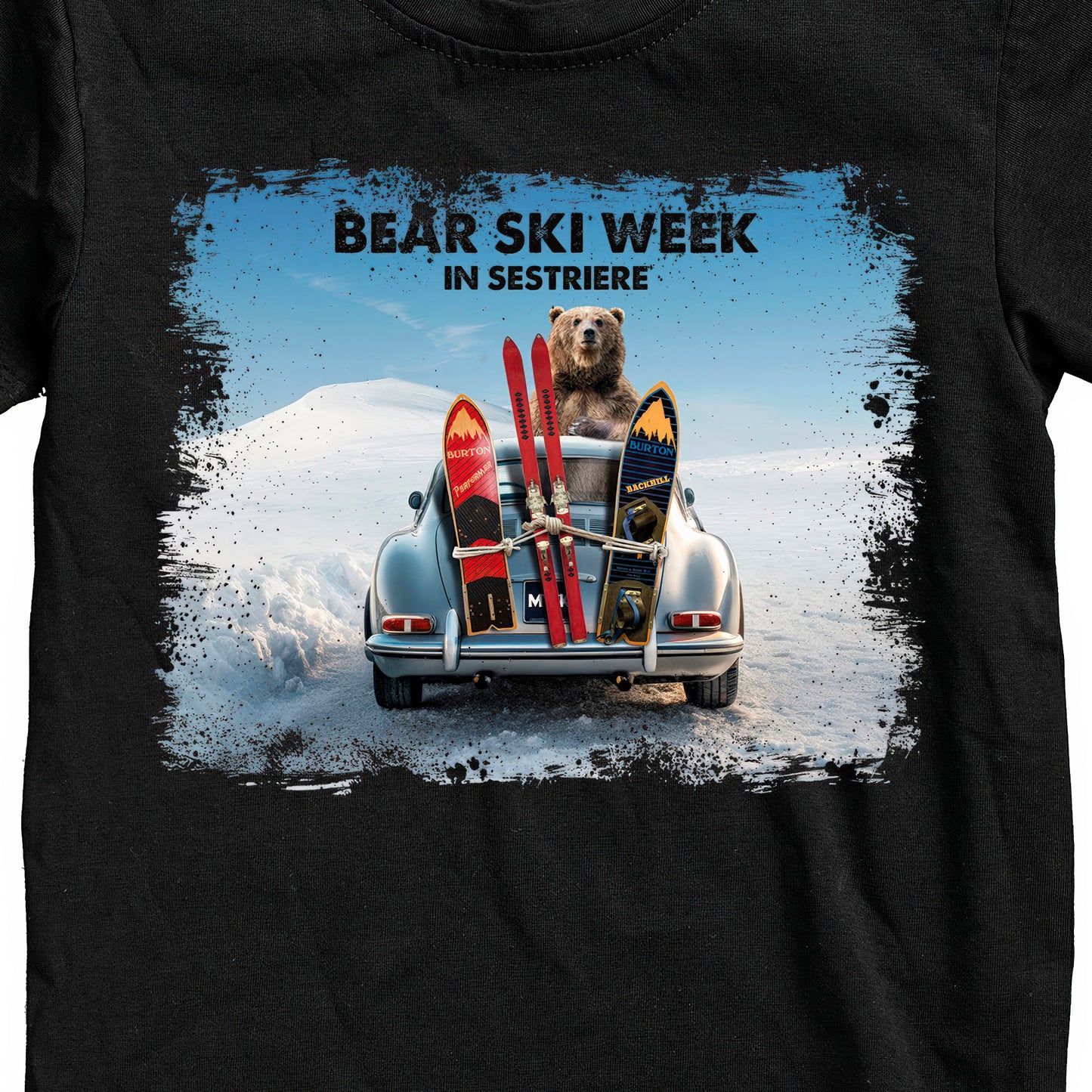 T-SHIRT JUNIOR BEAR-065-JM NERO