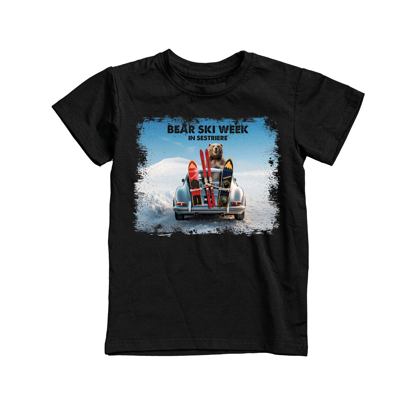 T-SHIRT JUNIOR BEAR-065-JM NERO