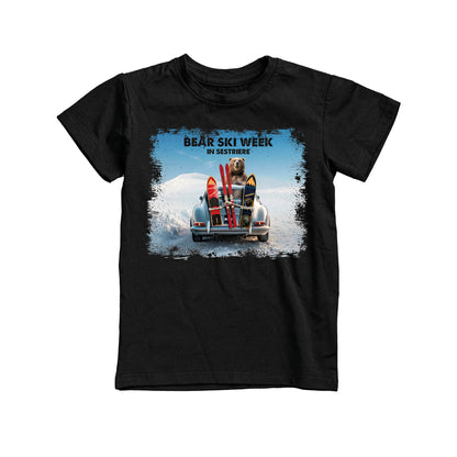 T-SHIRT JUNIOR BEAR-065-JM NERO