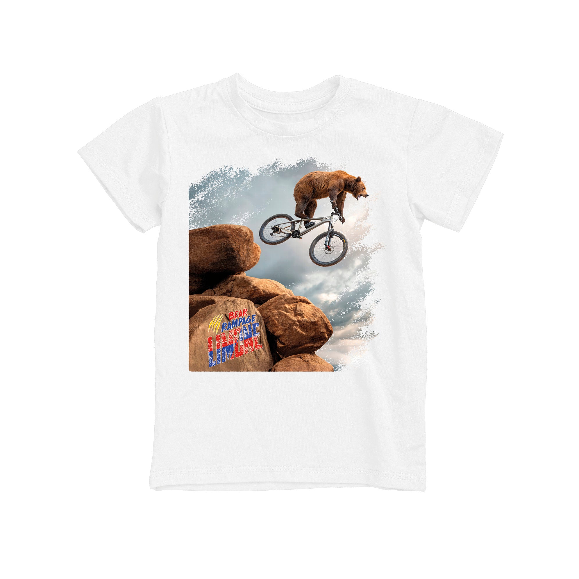 T-SHIRT JUNIOR BEAR-070-JM BIANCO