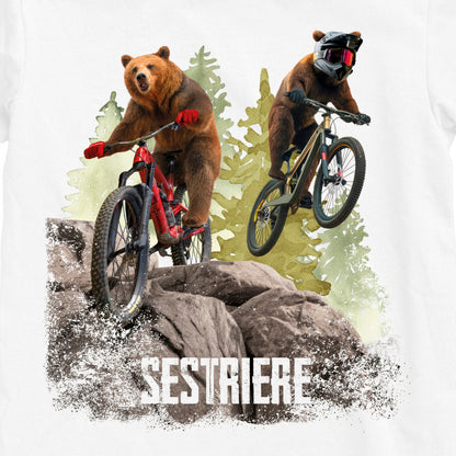 T-SHIRT UOMO BEAR-071-M BIANCO