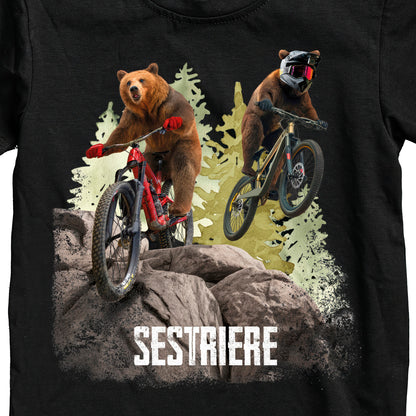 T-SHIRT JUNIOR BEAR-072-JM NERO