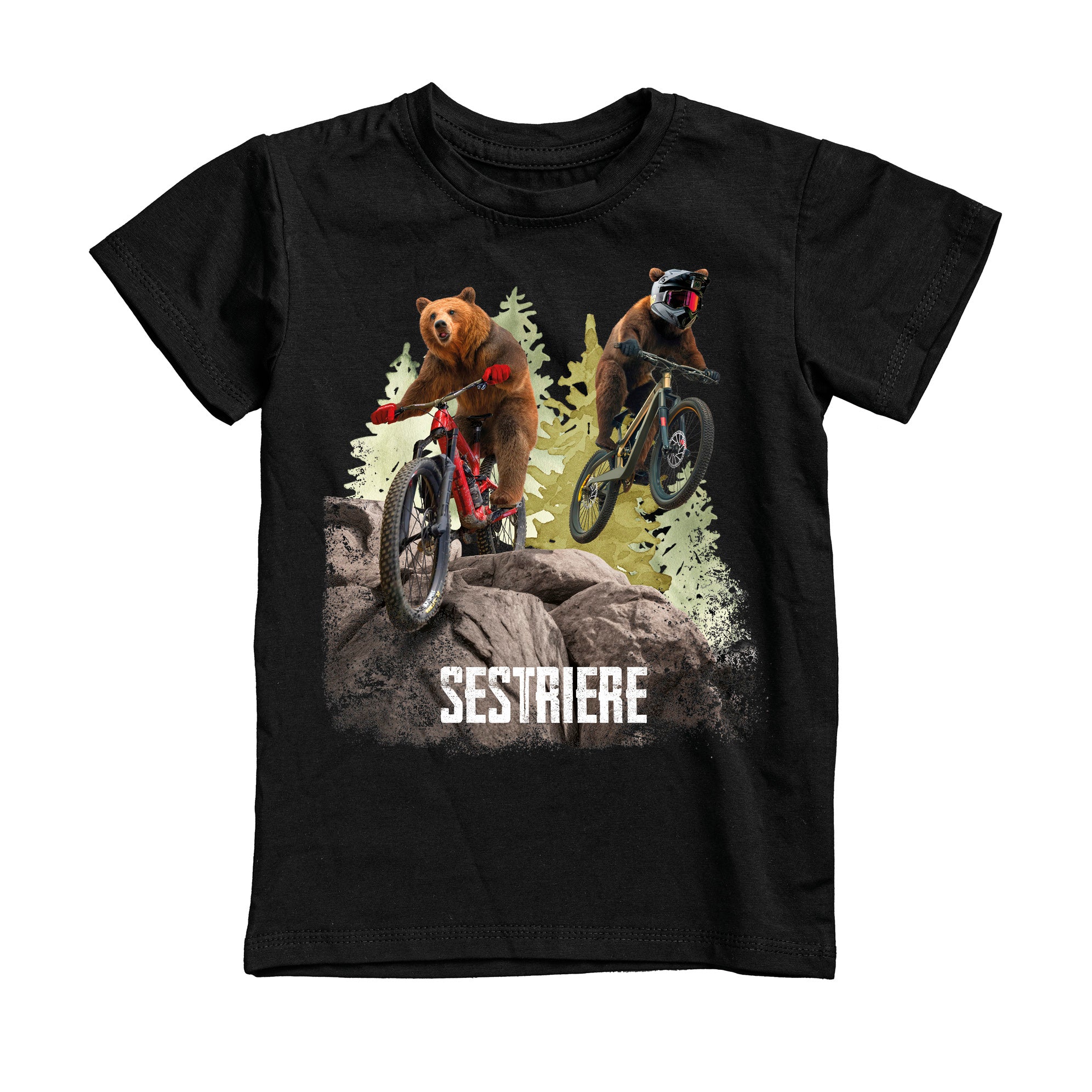 T-SHIRT UOMO BEAR-072-M NERO