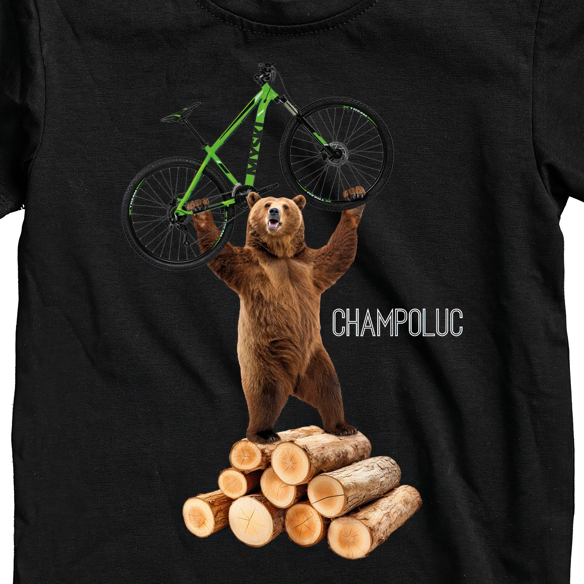 T-SHIRT JUNIOR BEAR-074-JM NERO