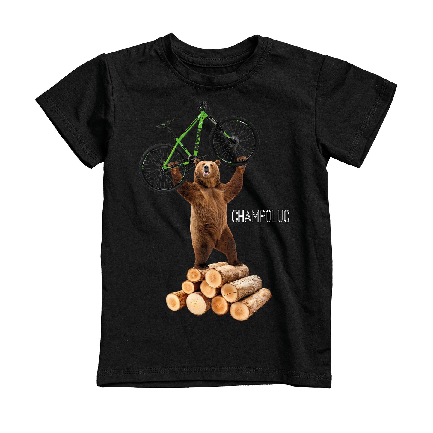 T-SHIRT UOMO BEAR-074-M NERO