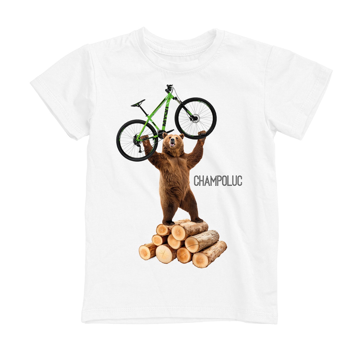 T-SHIRT UOMO BEAR-075-M BIANCO